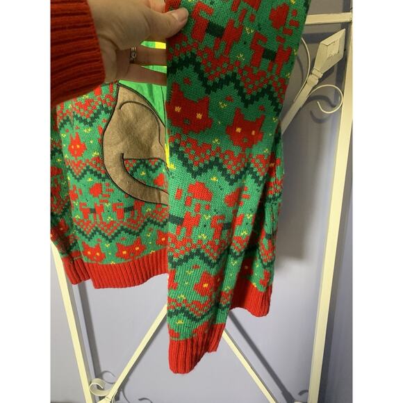 33 Degrees Ugly Christmas Sweater Grumpy Cat Bells Holiday Time Md - Picture 4 of 9